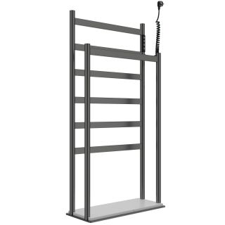 Напольный полотенцесушитель электрический Wonzon & Woghand Essen WW-A407-GM 47x95 см тёмный графит